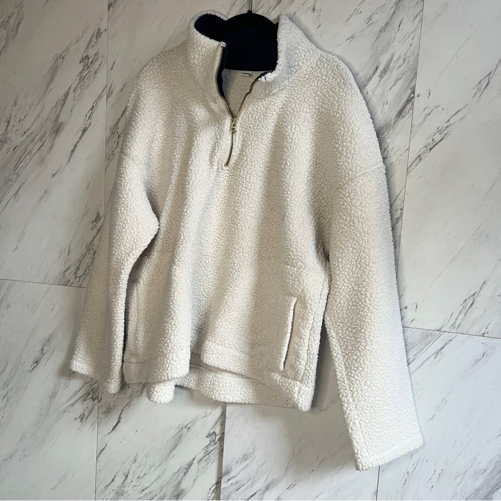 3/$60 Old Navy Sherpa Fleece Half Zip Pullover Sweater SZ XL - Picture 3 of 7